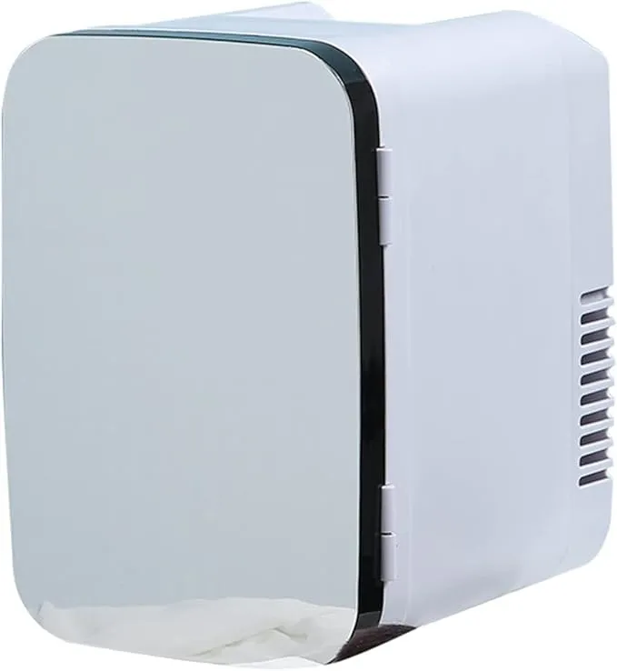 AQHCGS mini cosmetic fridge with intelligent constant temperature for skincare and beauty products.