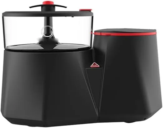 Automatic mini washer dryer in black for socks and small laundry