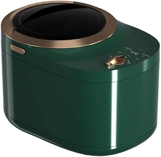 BLZQSQ portable mini washer and dryer, full automatic top-load machine in green, high efficiency.