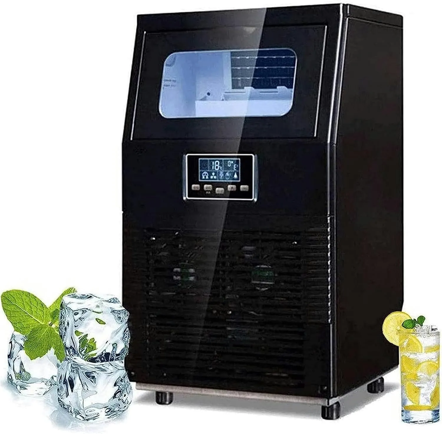CIADAZ commercial ice cube maker with automatic high-capacity ice production.