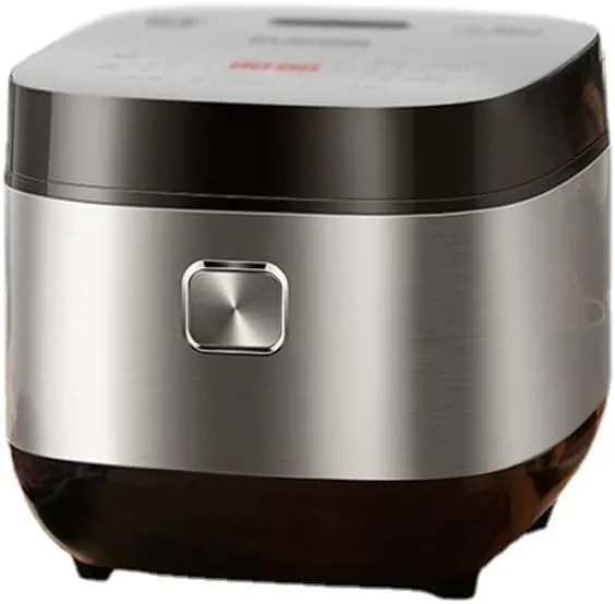 Electric 5L intelligent rice cooker with multi-function automatic steam cooking for households.