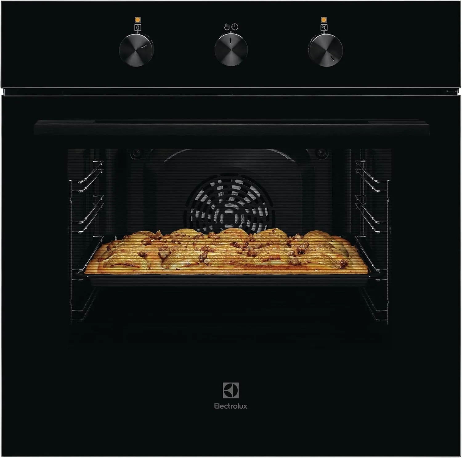 Electrolux UltimateTaste 600 KOH2H00BK 90 cm dual-fuel range cooker with 119L oven.