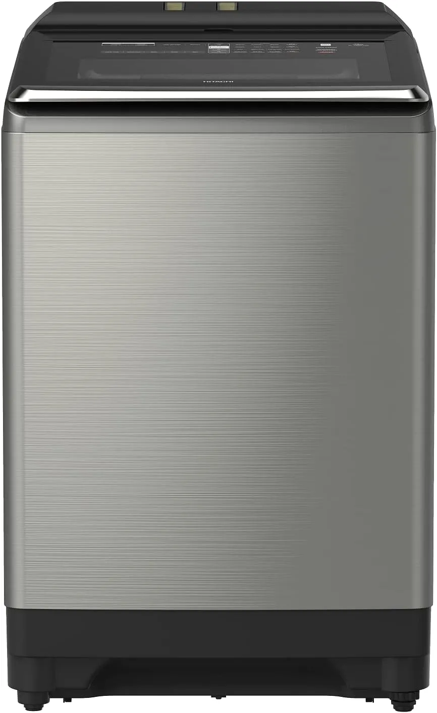 Hitachi 25kg top load washer dryer with dual jet and auto dosing