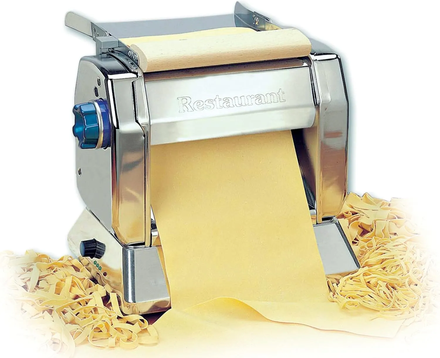 Imperia 220mm electric restaurant pasta and sheet maker commercial stainless steel machine.