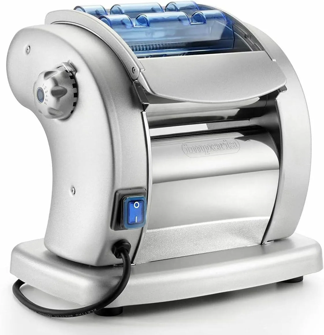 Imperia PastaPresto electric noodle and spaghetti maker machine for home use.