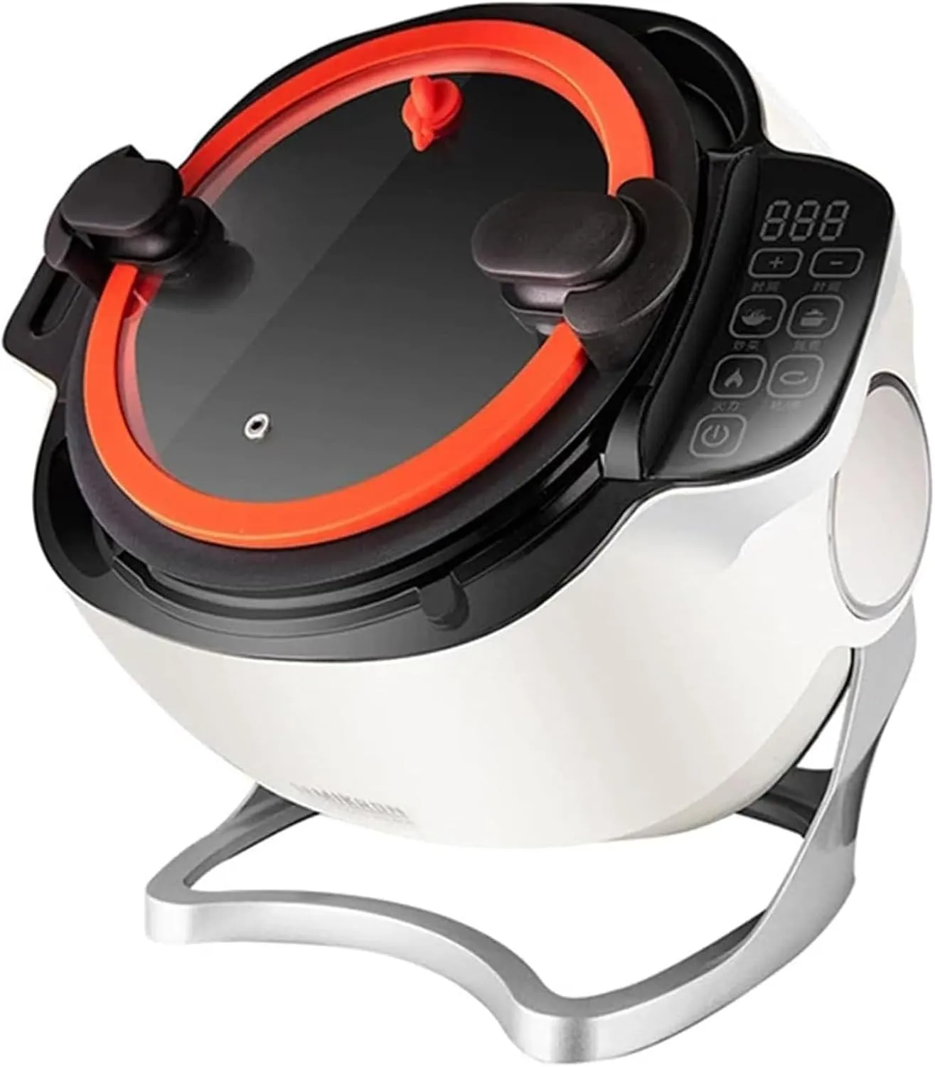 Intelligent automatic cooking machine with 360° rotation and 3D heating for home and restaurant use.