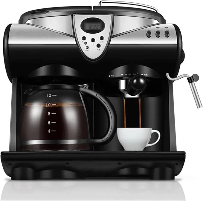 LOYOUYEO automatic coffee machine with milk frother, EU version for home and small commercial use.