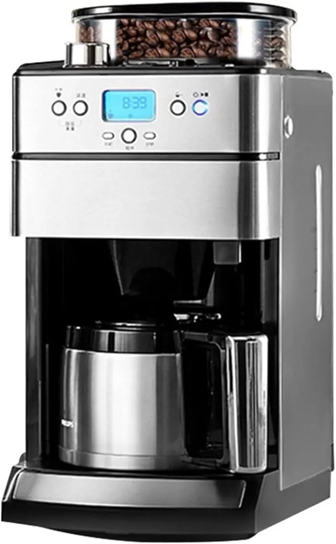 NoaLED fully automatic compact home espresso machine with integrated grinder and one-touch brewing system.