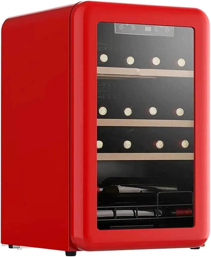 SKYRRA 64L freestanding wine cooler mini fridge holding 20 bottles for home, bar, and office.