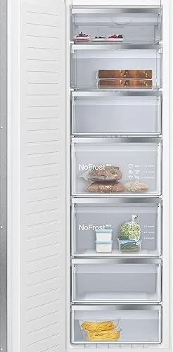 Siemens iQ500 upright freezer with built-in SuperFreezing technology.