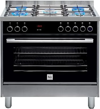 Teka freestanding gas cooker with gas hob and multifunction gas oven, durable design.