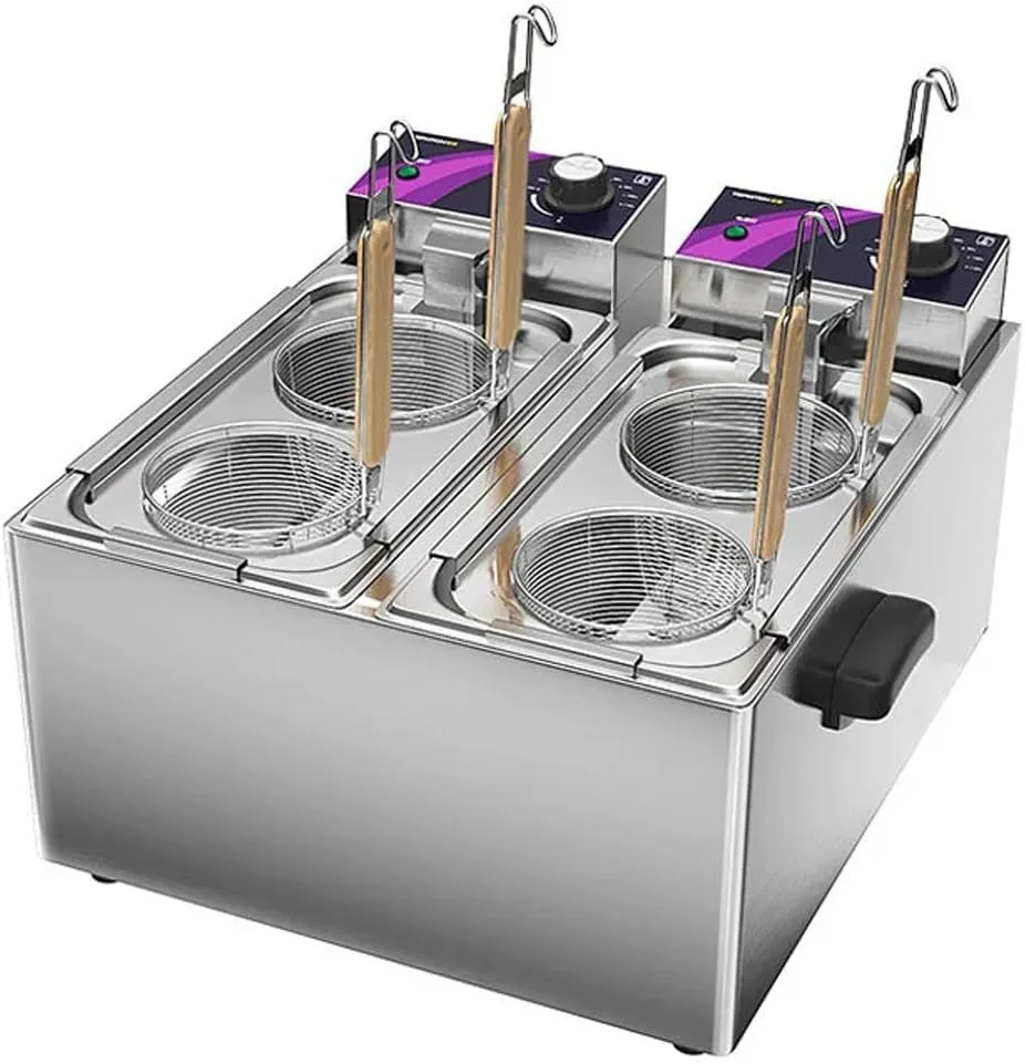 XGHD electric pasta cooker with adjustable temperature and timer for home and commercial use.