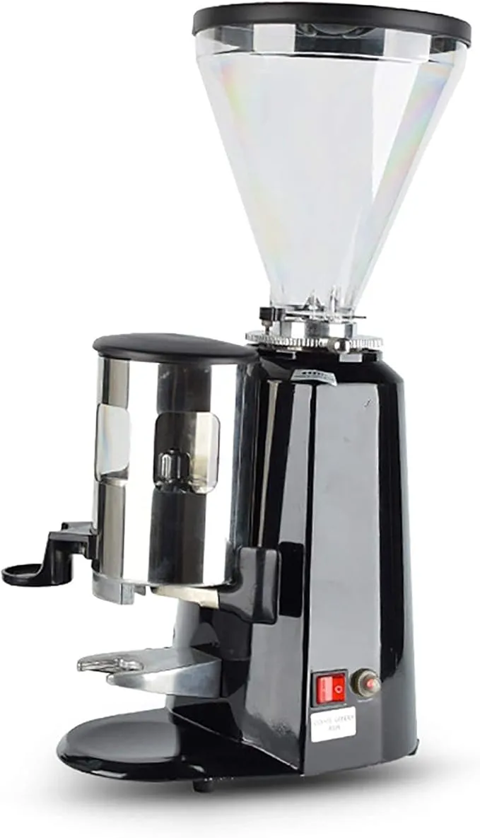 oBlosdh electric coffee grinder with smart automatic grinding system for household and commercial use.