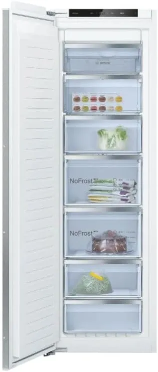 Stainless steel DesmondPro double door freezer counter for commercial kitchen use.