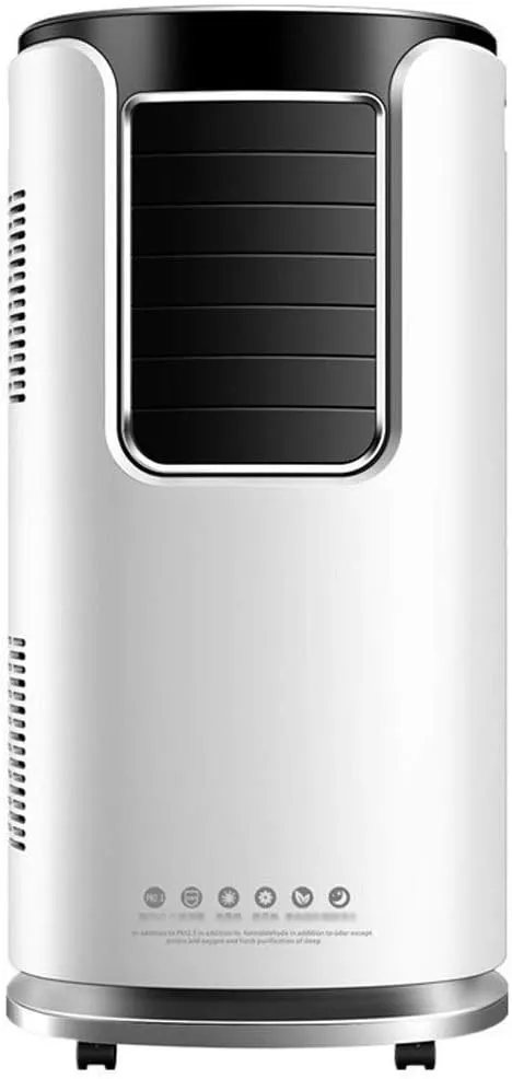 EcoBreeze portable air cooler with 4-speed fan, fast cooling, and built-in humidifier for home or office.