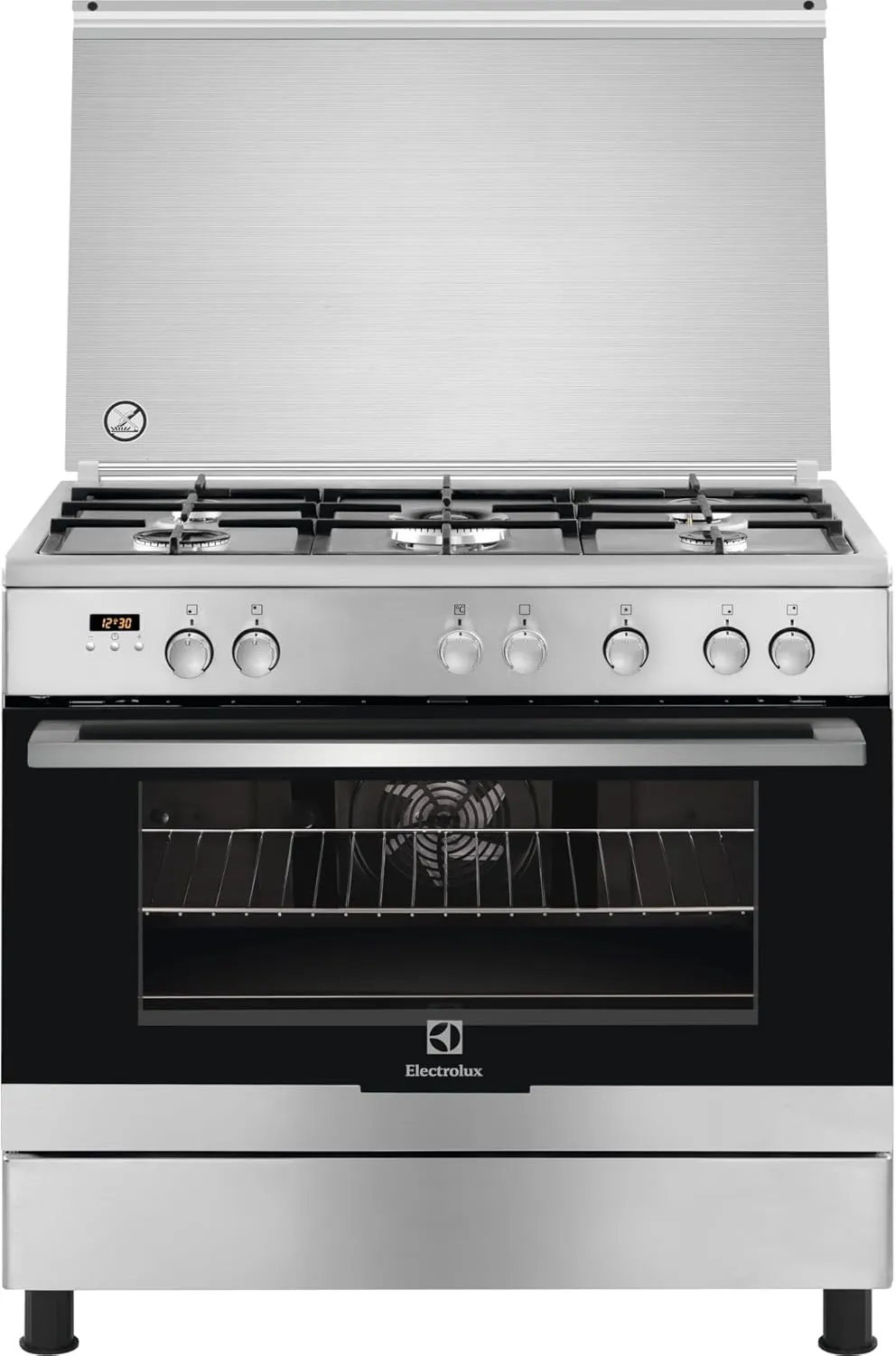 Electrolux 90 cm freestanding gas cooker with catalytic oven and safety thermocouple model EKK925A0OX.