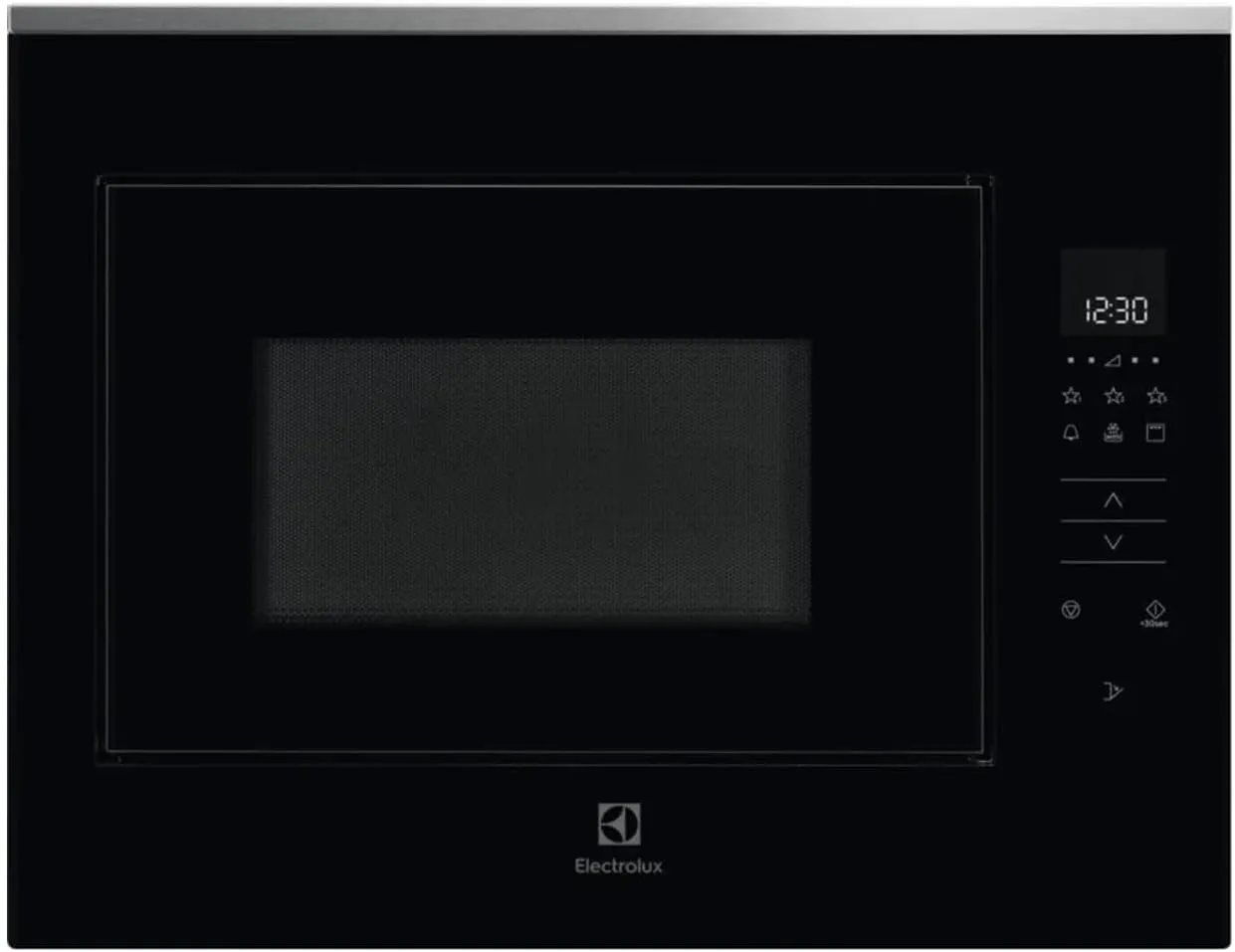 Electrolux combination microwave oven KMFD264TEX in stainless steel with digital controls.