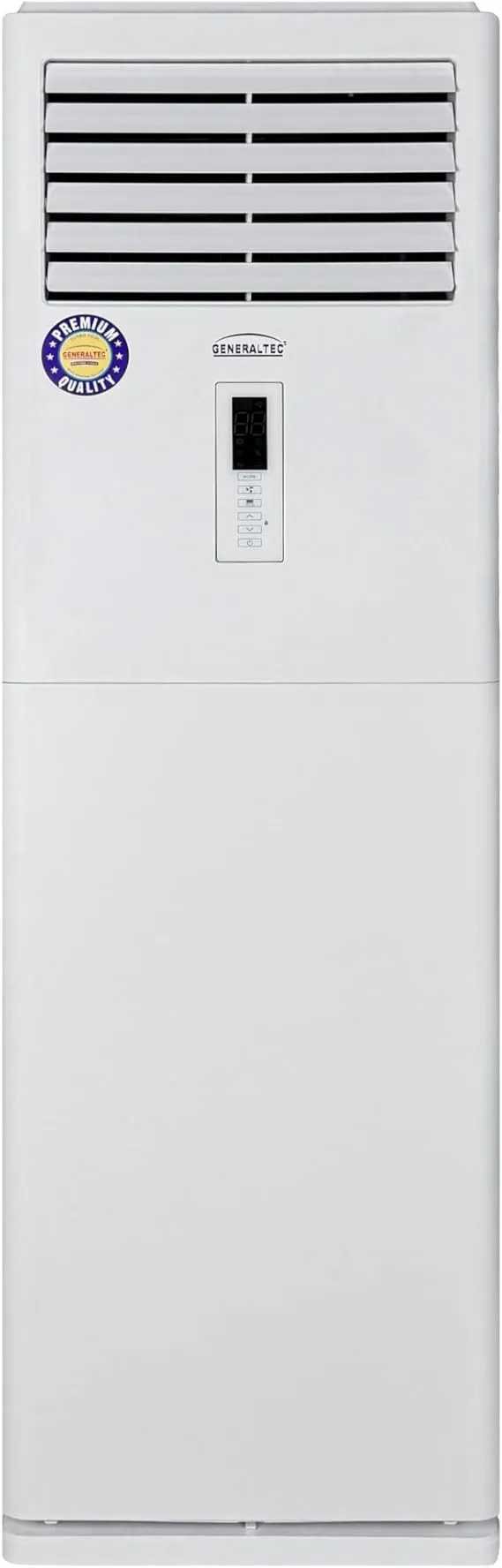 Generaltec 5-ton floor air conditioner GFAC60E11 with turbo cooling, 3-phase power, and low-noise operation in a commercial space