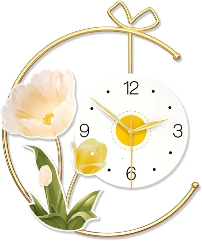Gerrit Flower Wall Clock – Silent Artistic Home Decor