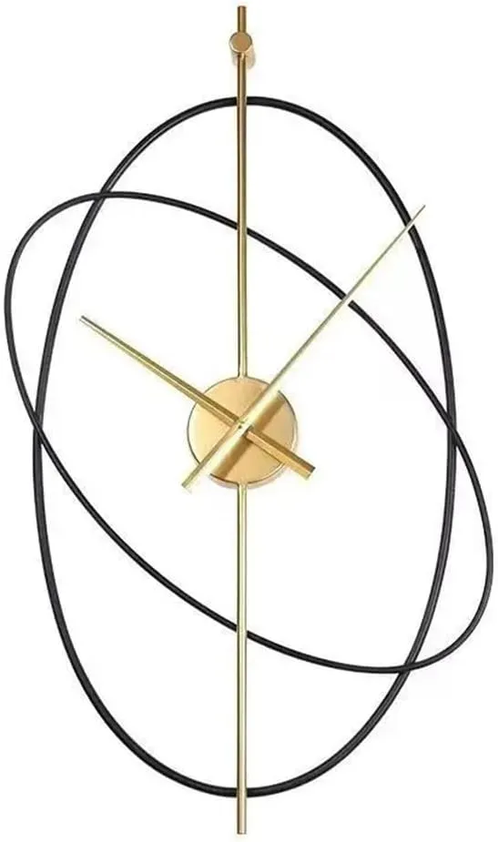 Gerrit metal wall clock with modern atmosphere design for living room hanging decor.