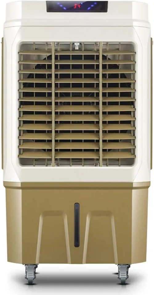 Industrial and household mobile air cooler with water cooling and remote control