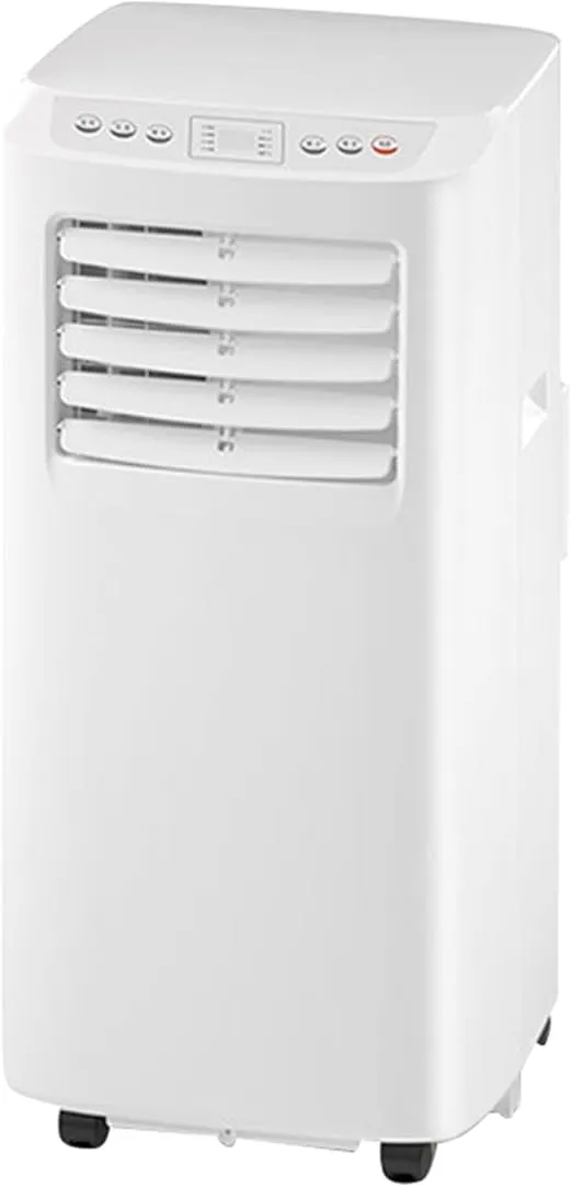 MiniBreeze portable air conditioner for personal and office use, with dehumidifier and remote control.