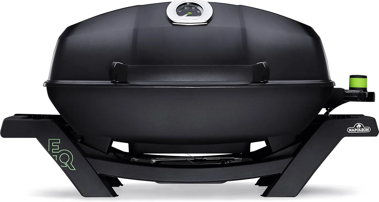 Napoleon TravelQ PRO285E portable electric grill with sleek design for outdoor and tabletop cooking.