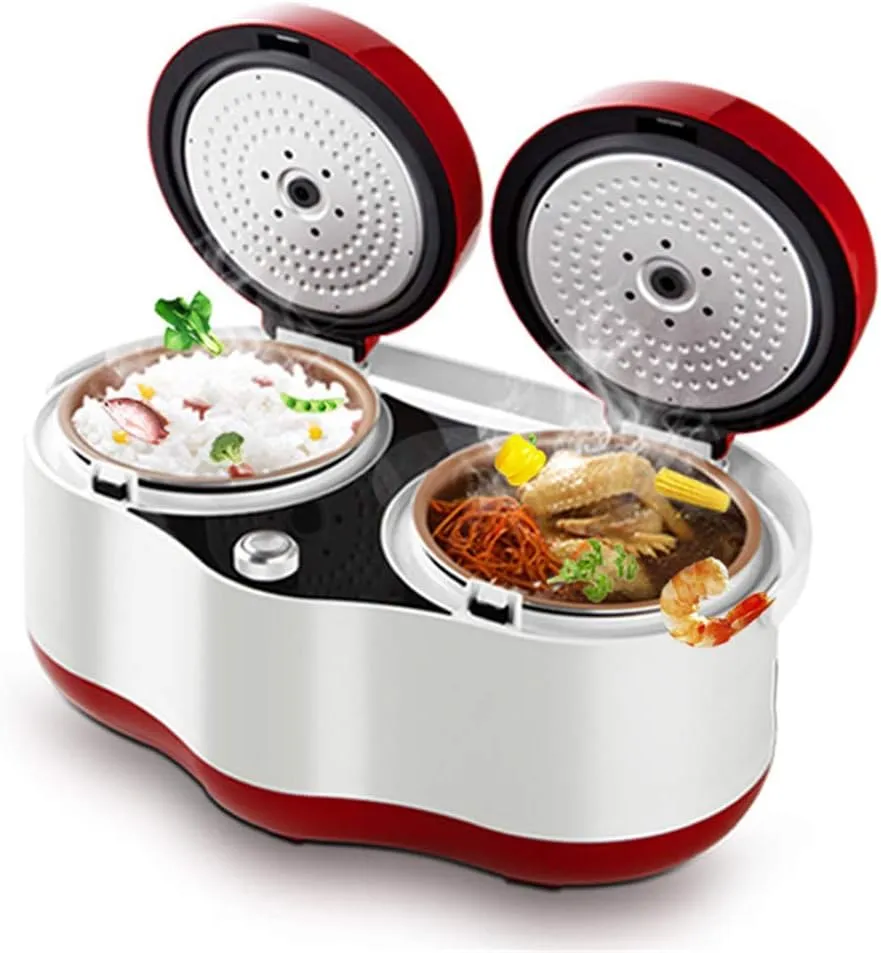 One-button multifunctional electric cylinder food processor cooker.