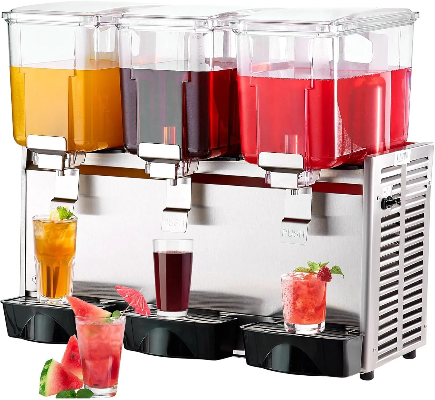 Samixir 3L electric panoramic hot drink dispenser with thermostat for warming beverages.