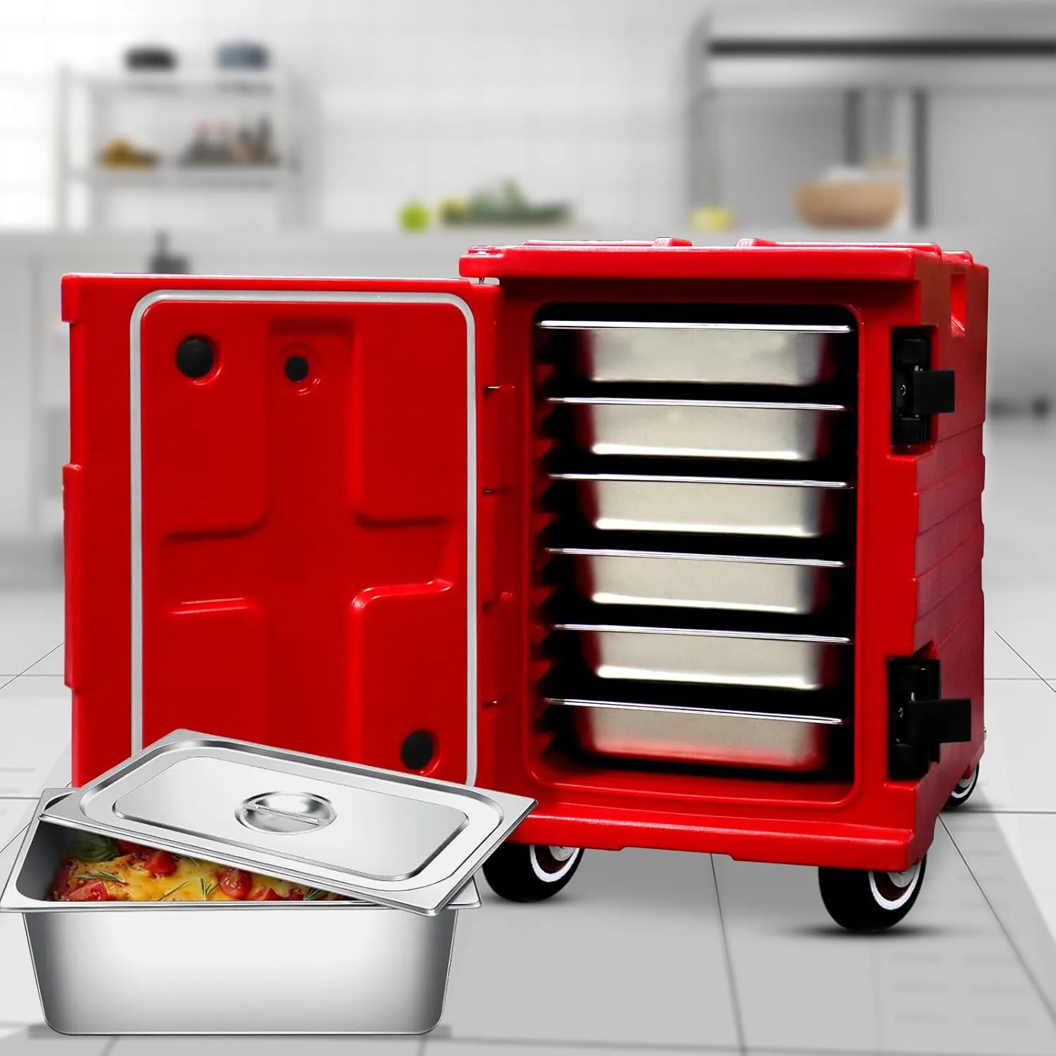 Plieren 60×40 cm insulated food transport and delivery box, commercial grade.