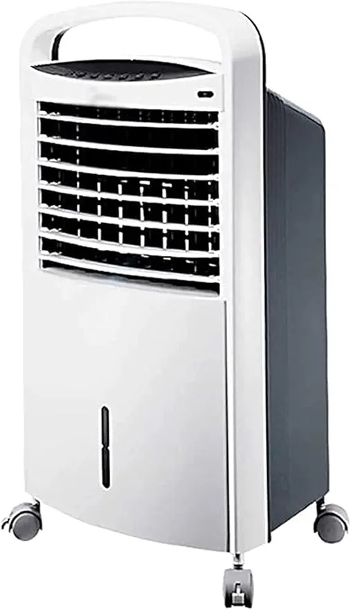 Portable 3-in-1 evaporative AC with bladeless design, silent fan, humidifier, and remote control