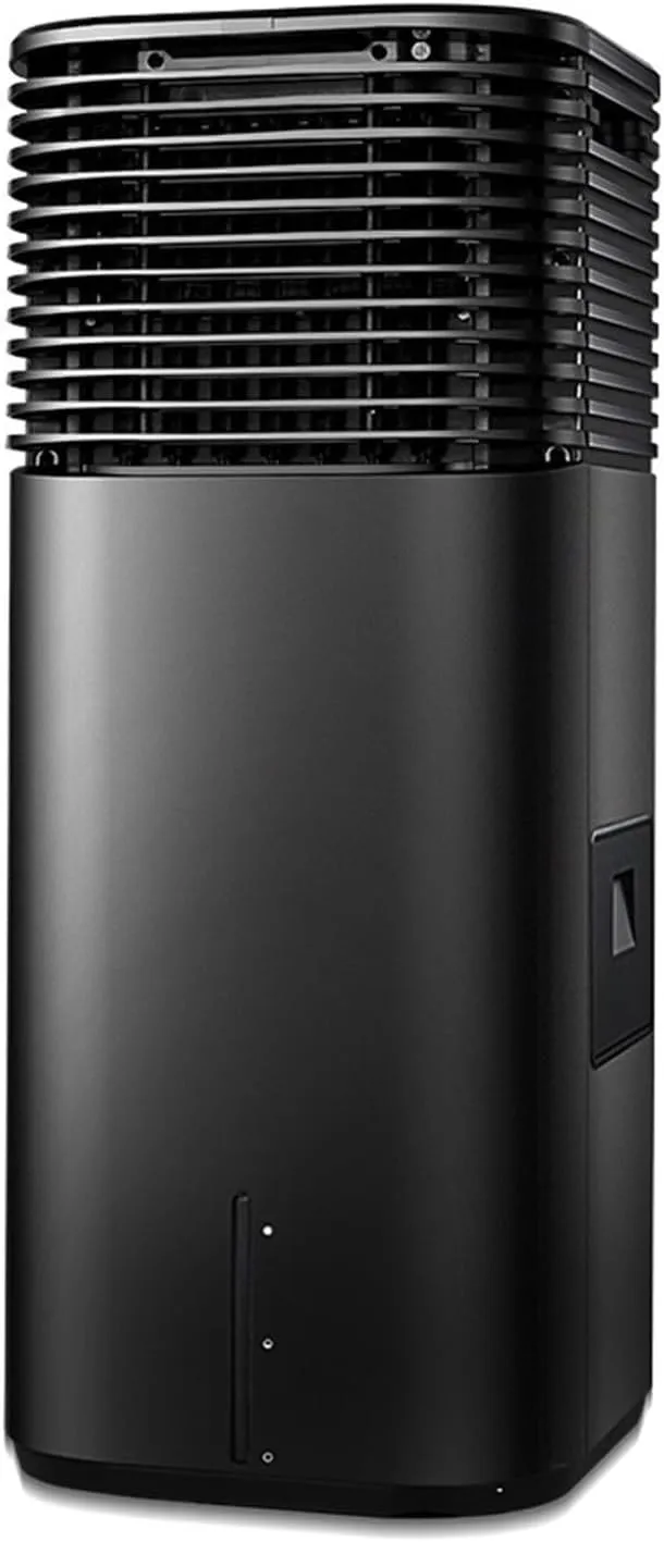 Portable 4-speed air conditioner with remote control and timer for home and office.
