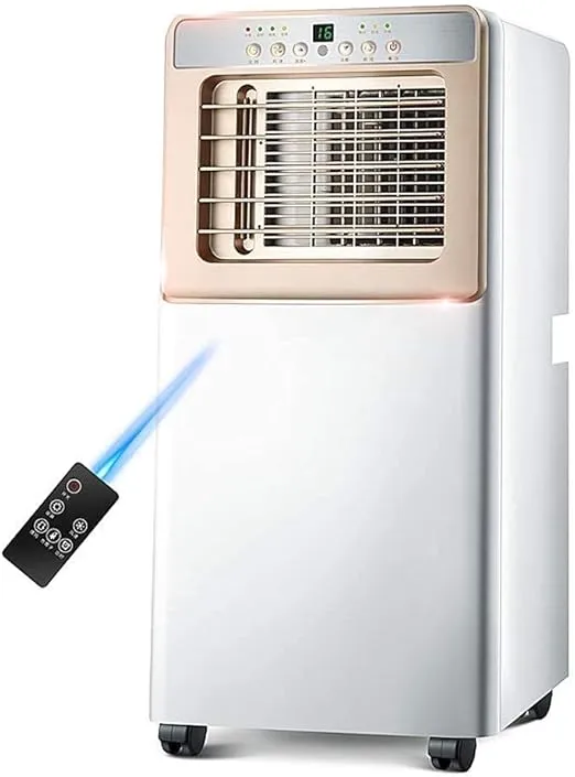 Portable mobile air conditioner tower fan without hose, with remote control