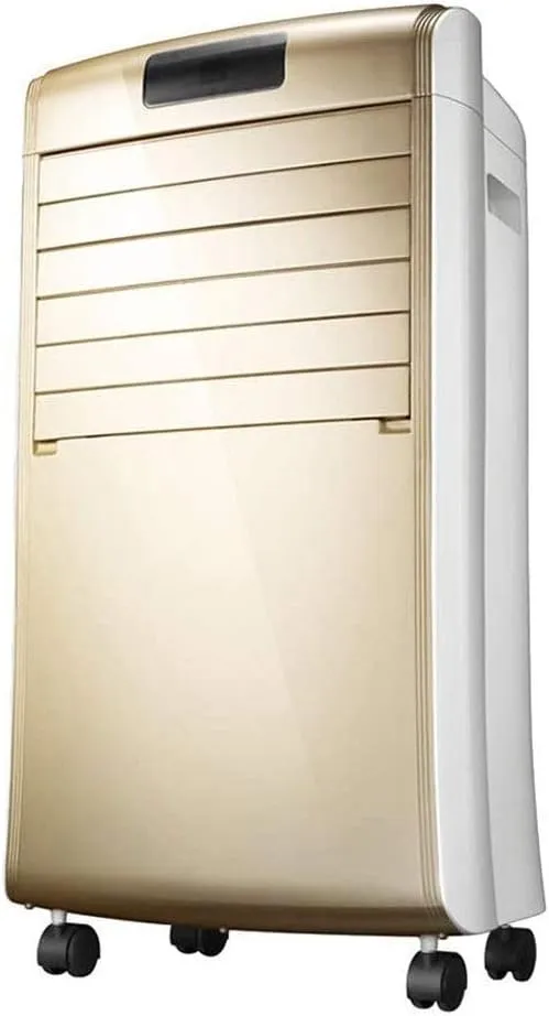 SMLZV smart portable air cooler with evaporative fan, remote control, and built-in humidifier.