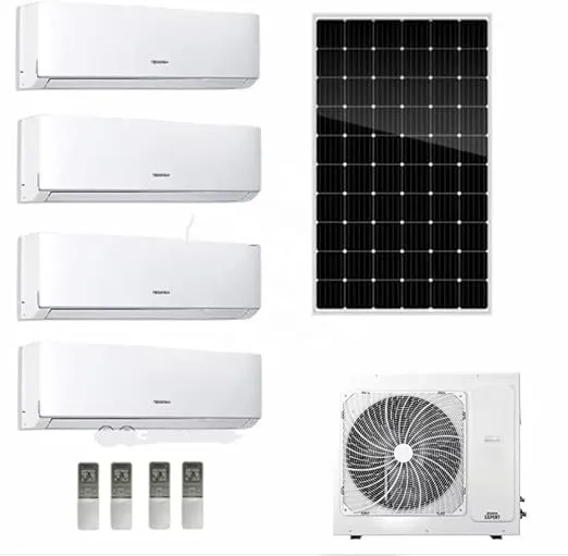 Solar inverter 36000 BTU multi-zone split air conditioner and heater for 4-zone cooling and heating.