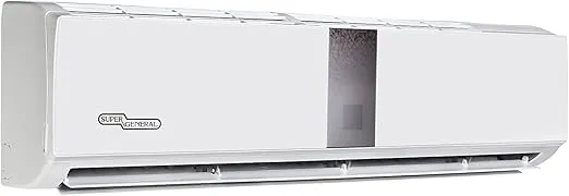 Super General 2.5 Ton split AC SGS-320-HE with 32,000 BTU, Gold Fin, and 4-way swing.