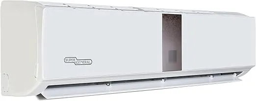 Super General 3 Ton split AC SGS-370-HE with 36,000 BTU and Gold Fin protection.