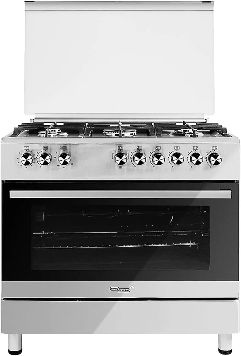 Super General 90 cm freestanding double rotisserie gas cooker model SGC-9603 FSHG.