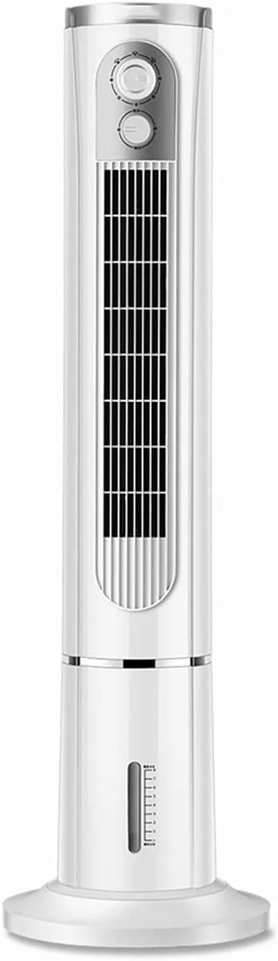 Tower air conditioner fan with oscillating feature, timer, and 3-speed settings