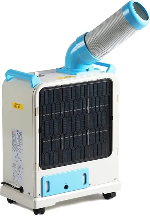 UNINEX SAC1800 KOOLZONE mobile spot cooler, 6293 BTU, R410A for industrial indoor/outdoor use.
