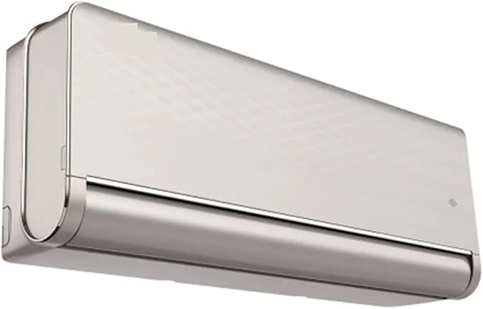 UOKUGZ smart split air conditioner mounted on a wall, offering efficient heating and cooling for modern interiors.