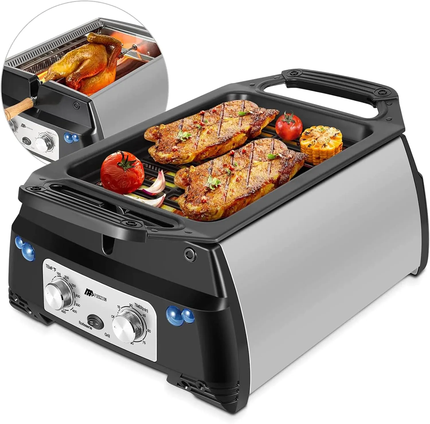 VESLFG indoor electric grill with smokeless technology and easy-clean design for efficient cooking.