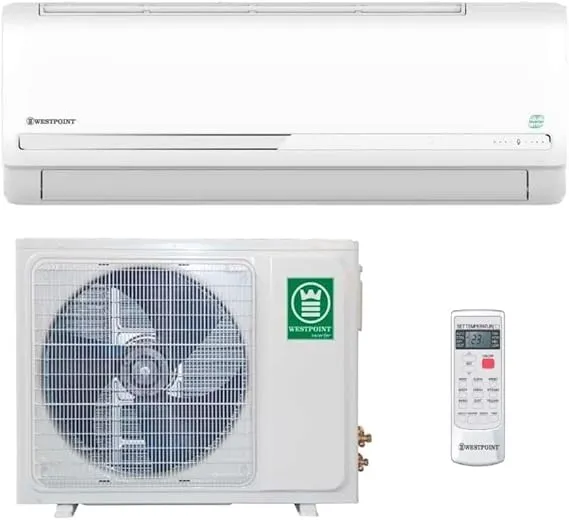 Westpoint 2.5 Ton split AC WIN-3024LTYA with inverter, I-FEEL, Gold Fin, and 4-way swing.