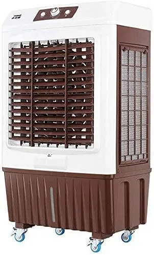 XBSLJ industrial portable air cooler with 150W power, 3-speed control, and energy-saving silent operation in a workshop.