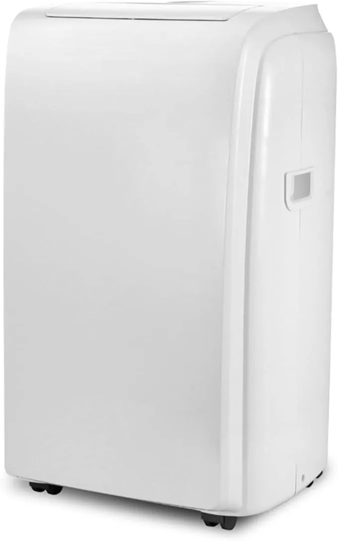 YHUAEE portable air conditioner with vertical design, providing both cooling and heating for home or office.