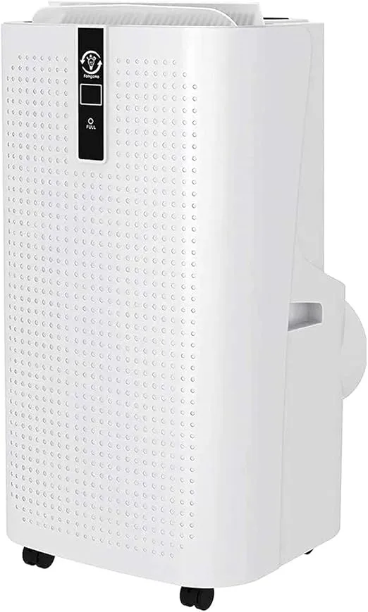 ZJCQA 12000 BTU 4-in-1 portable air conditioner with air cooler, dehumidifier, fan, and LED display.