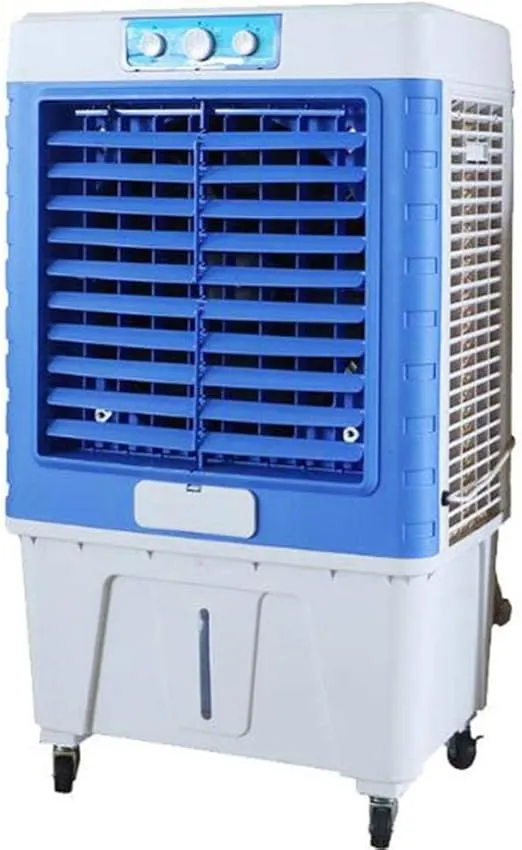 ZJCQA 3-in-1 mini portable air conditioner for desktop use, acting as air cooler and fan, hose-free design.
