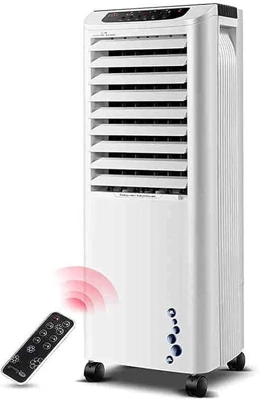 ZJCQA portable air conditioner and personal air cooler fan in black, ideal for home and office use.