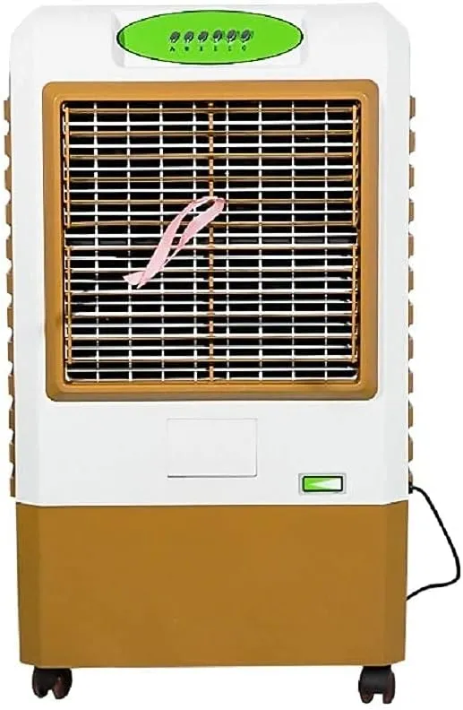 ZJCQA portable mobile air cooler with remote control, hose-free AC fan for home and office use.