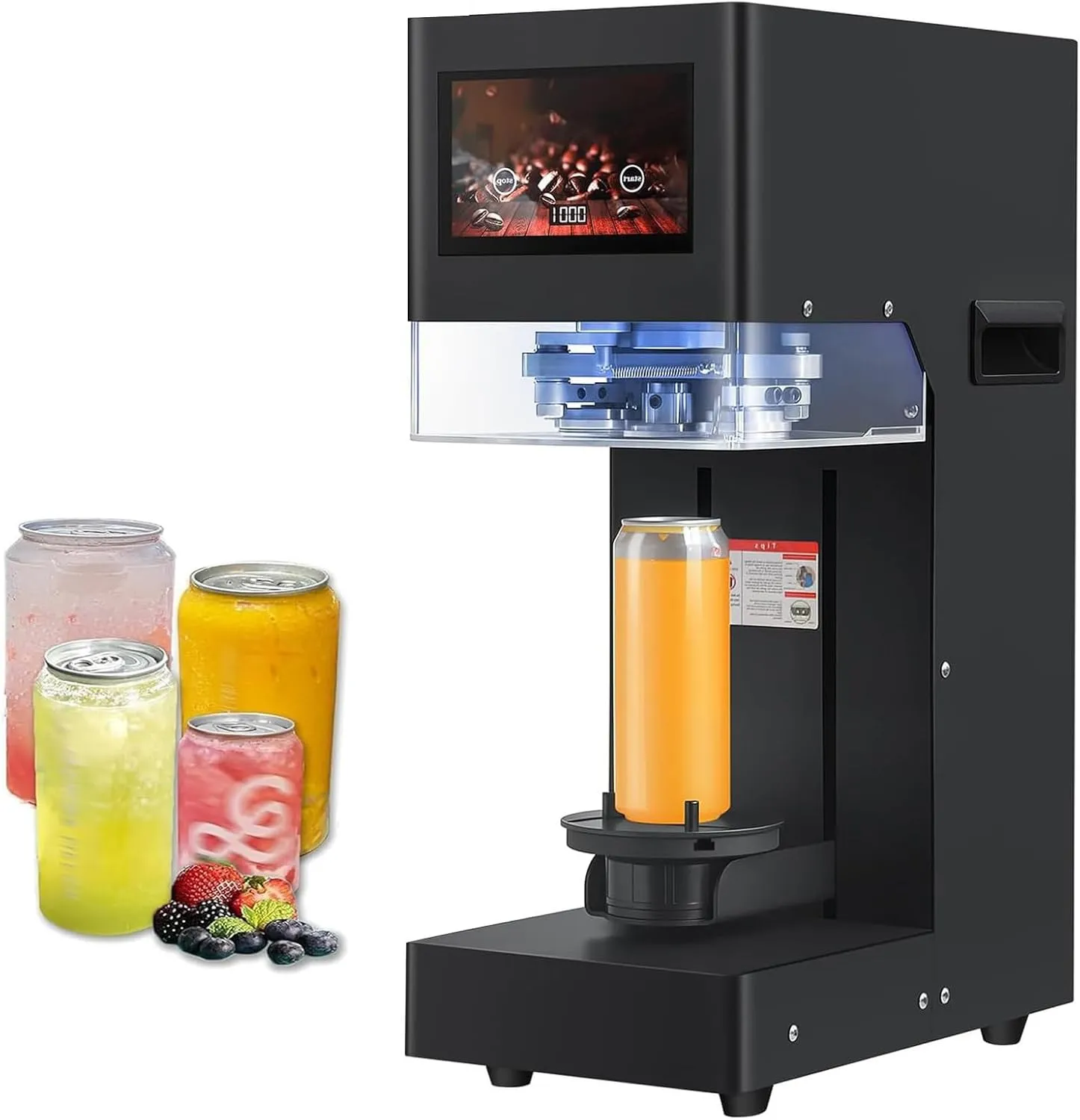 Automatic beverage cup sealing machine for secure drink packaging